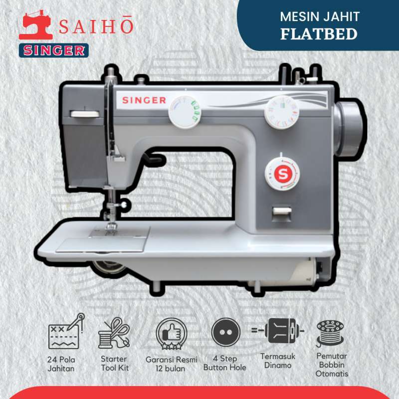 Jual SINGER Flatbed 984 Mesin Jahit Semi Portable Full bodi Besi di