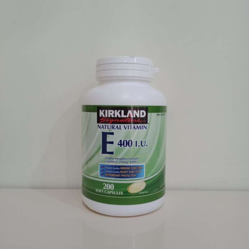 Jual Kirkland Natural Vitamin E 400 IU 200 Soft Capsules di Seller