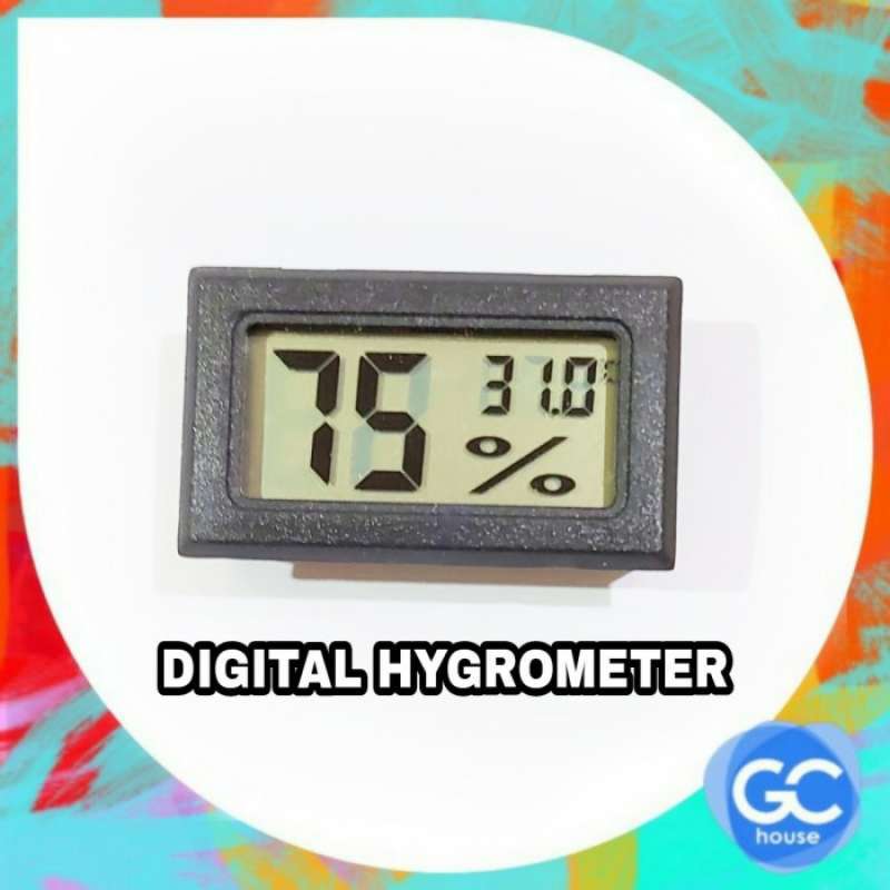 Jual Hygrometer Digital Alat Ukur Kelembapan Suhu Temperatur Udara Dry