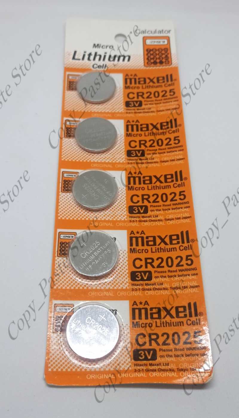 Jual Cr 2025 3v Lithium Coin Cell Battery Cr2025 Baterai Di Seller Ak