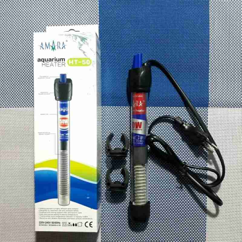 Promo Penghangat Air Aquarium Otomatis / Heater Amara Ht50 Diskon 7