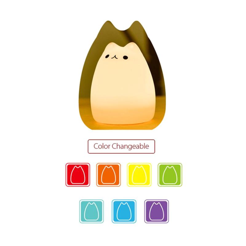 Jual Super Wings Portable Kucing 7 Warna Touch Lampu LED di Seller Toko