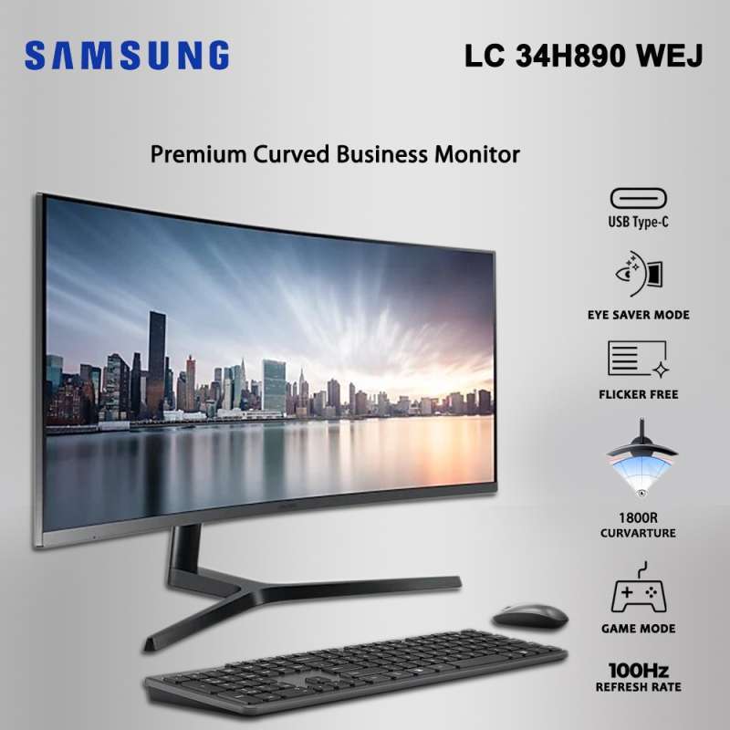 Jual samsung LC34H890WJEXXD 34 CH89 100Hz Ultra Wide WQHD Curved Gaming