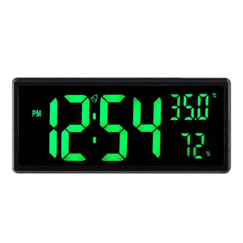 Promo Large Digital Wall Clock Clock USB LED Display for Bedroom Office