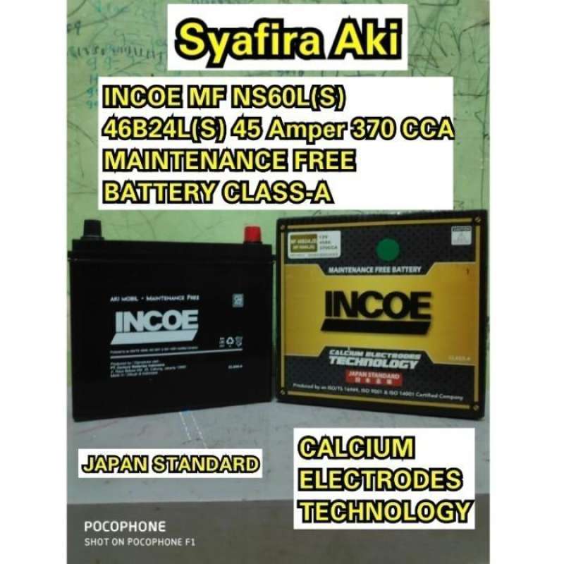 Jual Aki Mobil Wuling Confero INCOE MF Astra NS60LS Aki Kering 12V