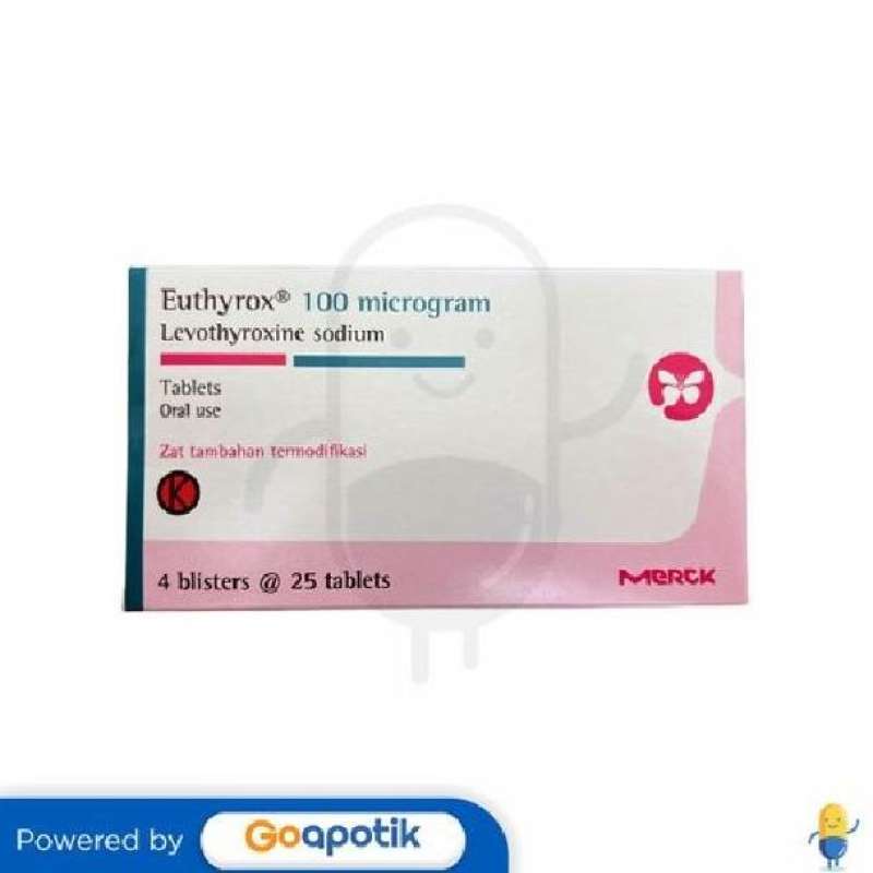 Jual EUTHYROX 100 MCG BOX 100 TABLET di Seller Apotek Indobat Mengwitani Mengwitani, Kab