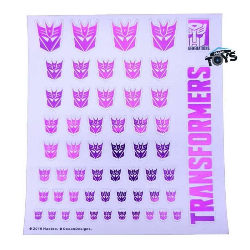 Jual Sticker Decal Logo Transformers Decepticons Generations Hasbro di