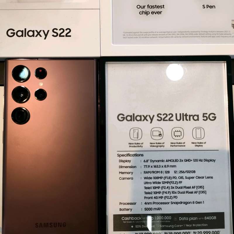 Jual samsung galaxy s22 ultra 5g di Seller Gandcomm cell O2O - Kota ...