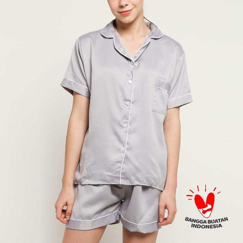 Jual FORTKLASS SATIN PP PIYAMA CELANA PENDEK BAJU TIDUR