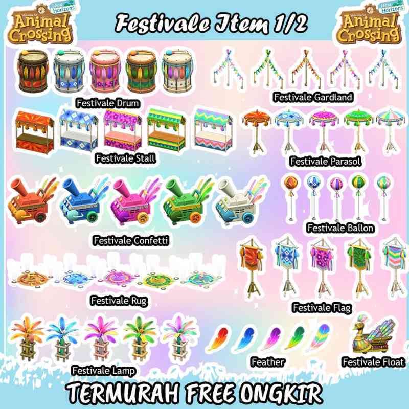 Jual Festivale Valentine Lunar New Year Set Animal Crossing New