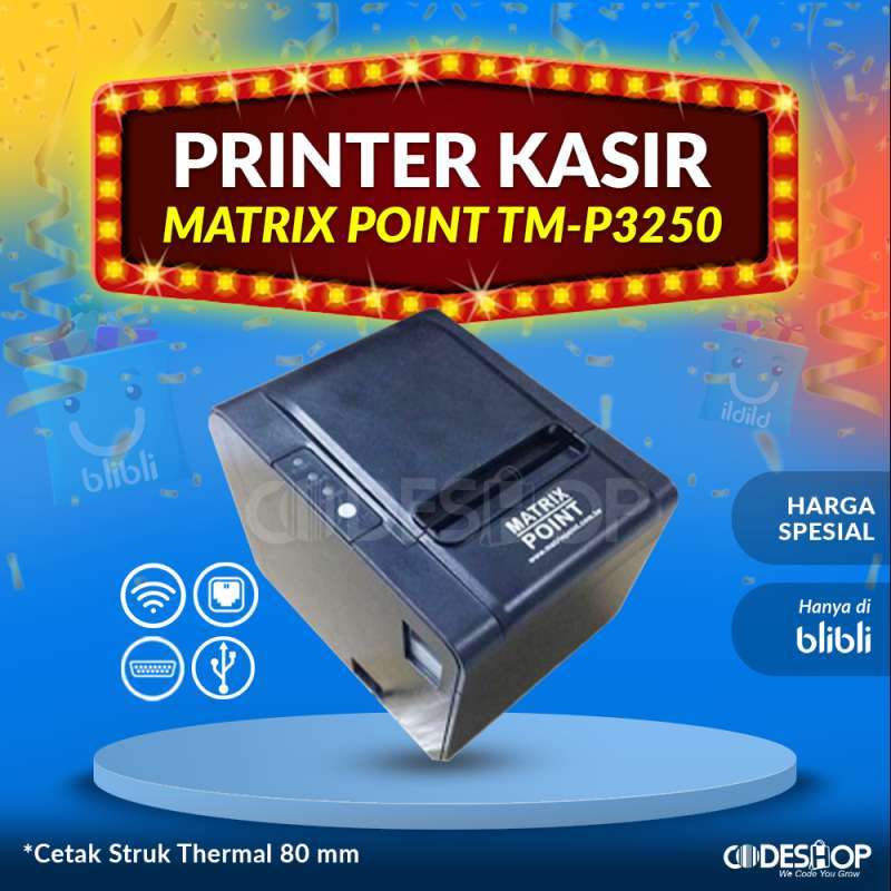 Jual Printer Dot Matrix Point TMP 3250 Wifi Printer Cetak Struk Kasir