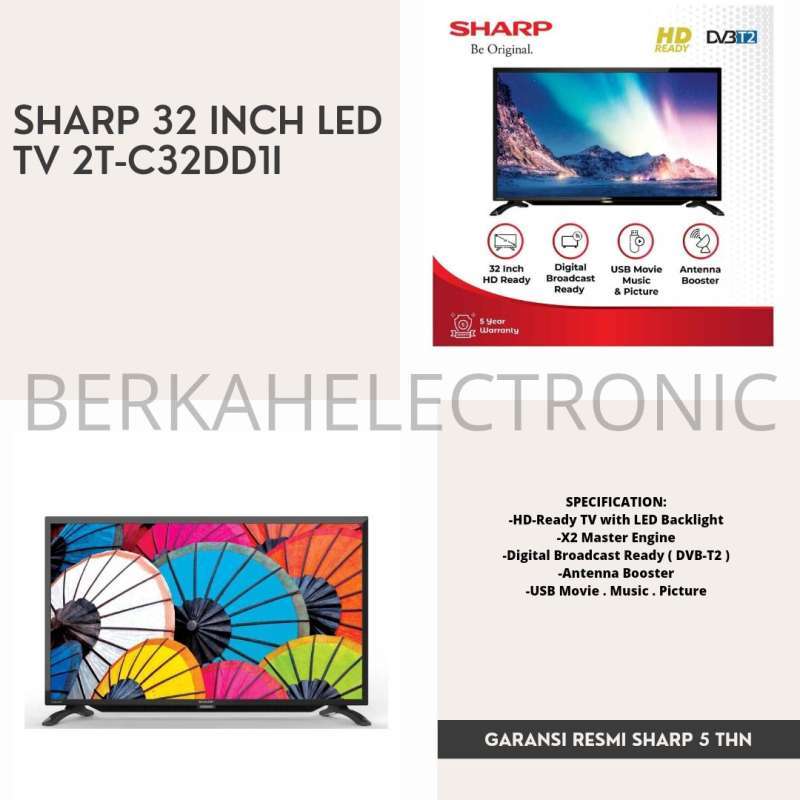 Sharp Inch 28 Tv Promo SHARP 32 INCH LED TV 2T-C32DD1I Diskon 30% di Seller BERKAH ...