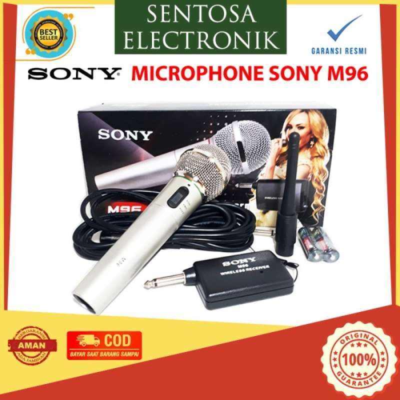 Promo Sony Mic M96 Microphone Bisa Wireless Dan Kabel 2In1 di Seller