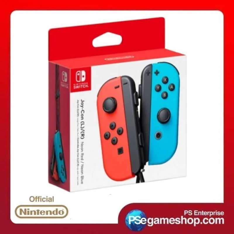 Promo Nintendo Switch JoyCon Controllers Joycon (Neon Red / Neon Blue