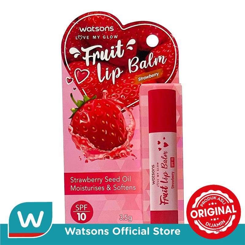 Jual Watsons Fruit Lip Balm Spf 10 3.5G Strawberry di Seller WATSONS