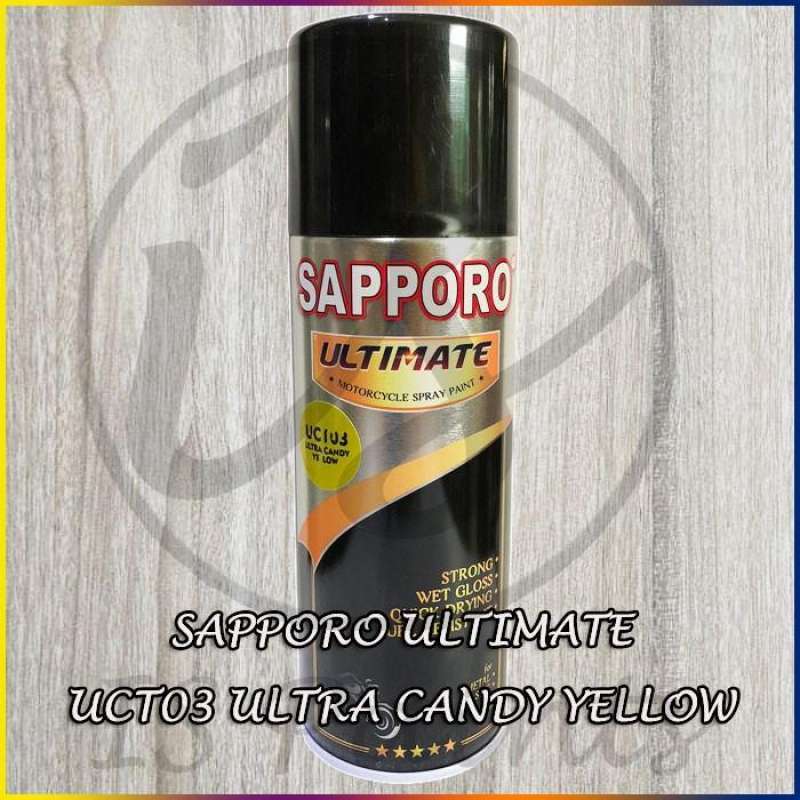 Jual Cat Aerosol Sapporo Uct03 (Ultra Candy Yellow) 400 Cc Cat Spray