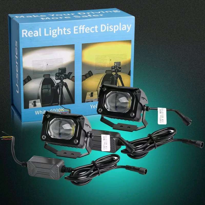 Jual lampu sorot laser gun mini driving mt26 sinar putih kuning pekat di Seller Oumah_led Jln