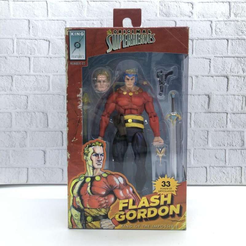 NECA King Features 7 Scale Action Figure – Original Superheroes: Flash Gordon (42605) | Acquisti Online su