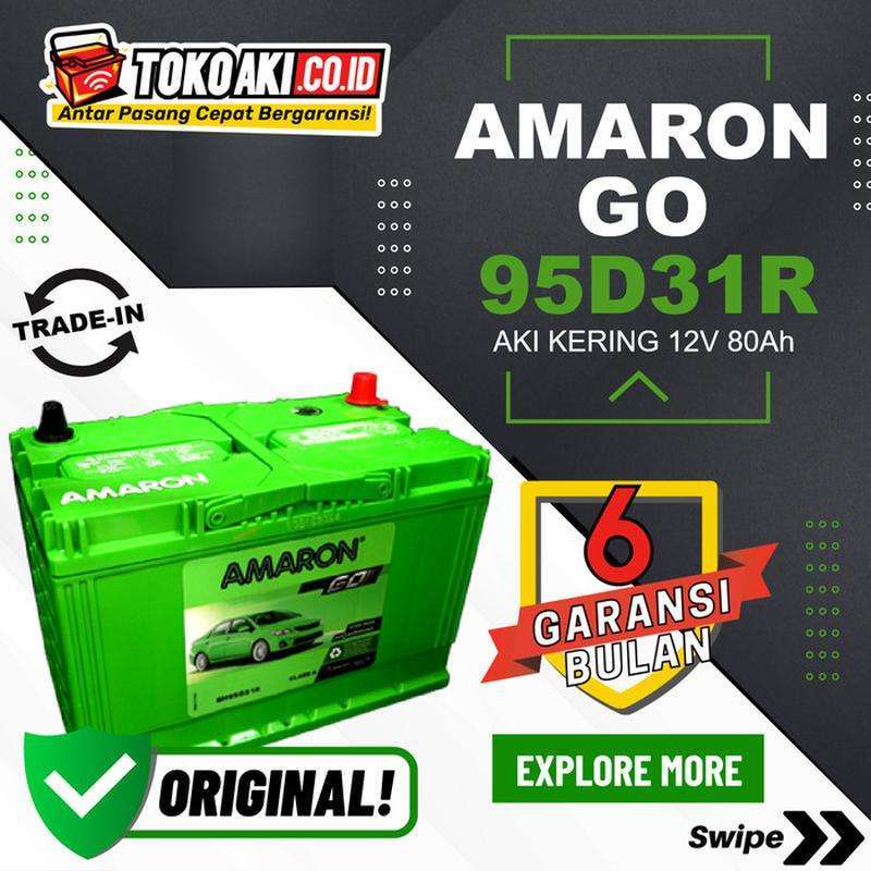 Jual Aki Kijang Kapsul Diesel (1997-2003) - Amaron GO MF 95D31R - 80Ah