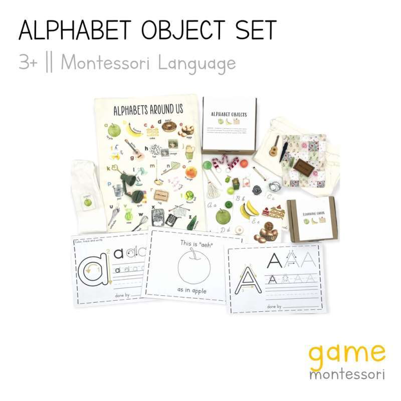 Promo Game Montessori La Objek Alfabet / Alphabet Object Indo ...