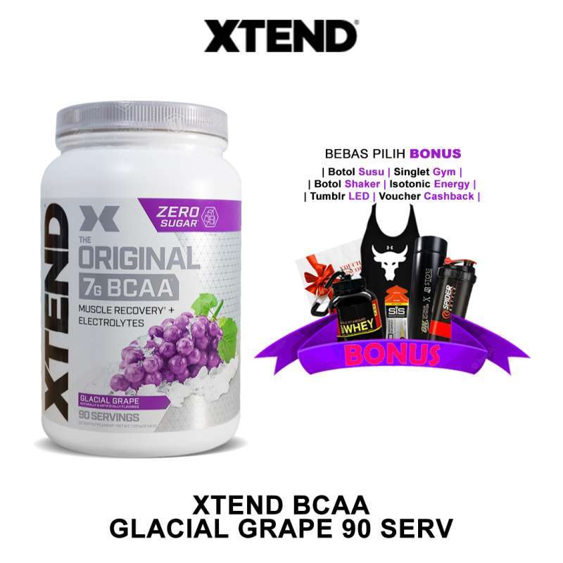 Promo SCIVATION XTEND BCAA 90 SERVINGS GLACIAL GRAPE MINUMAN PROTEIN