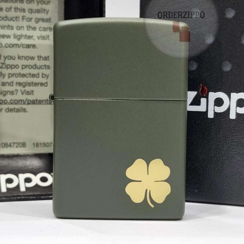 Jual Zippo Original Green Four Leaf Clover 49796 Di Seller Orderzippo ...