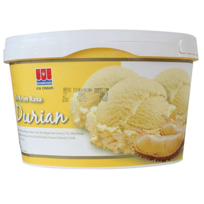 Jual Diamond Es Krim Rasa Durian / Ice Cream Durian - 700 Ml Di Seller ...