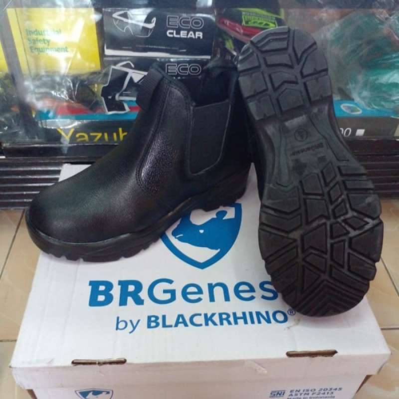 Jual Sepatu Safety By Black Rhino/safety Boots Brgenesis/spt Boots