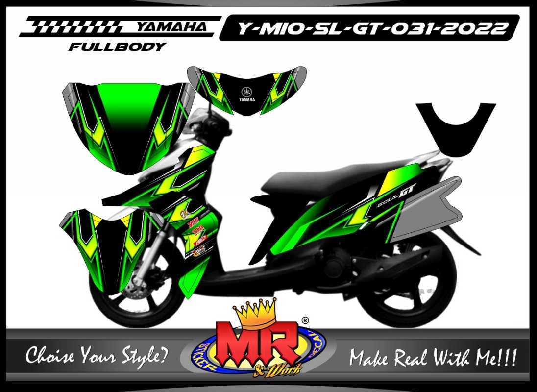 Promo Stiker Custom Decal Motor Yamaha Mio Soul GT Racing FullBody