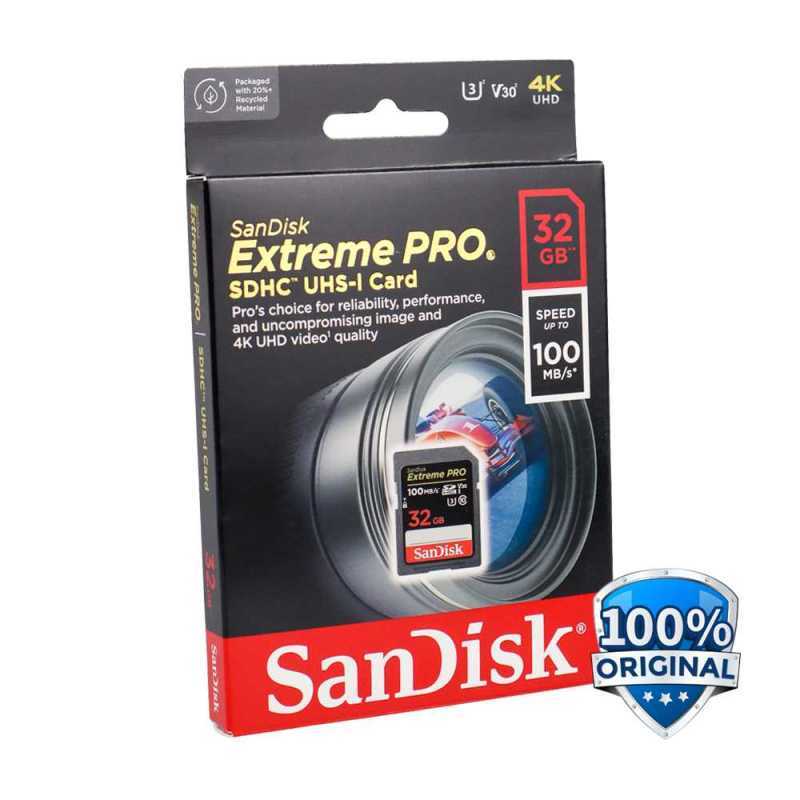Promo GST Sandisk SD Card Extreme Pro V30 U3 4K - SDSDXX Storage