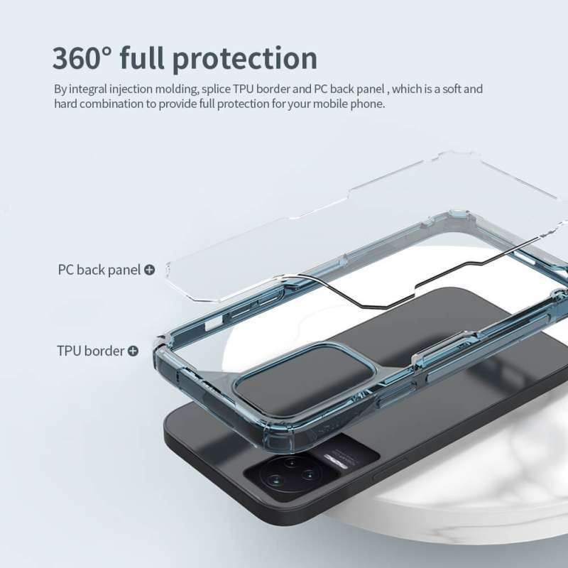 FTRONGRT Xiaomi Poco F4 GT Cover,Hybrid Dual Layer