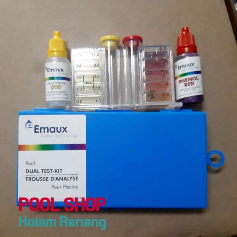 Jual OEM TEST KIT EMAUX Alat Test PH + CL Air Kolam Renang di Seller