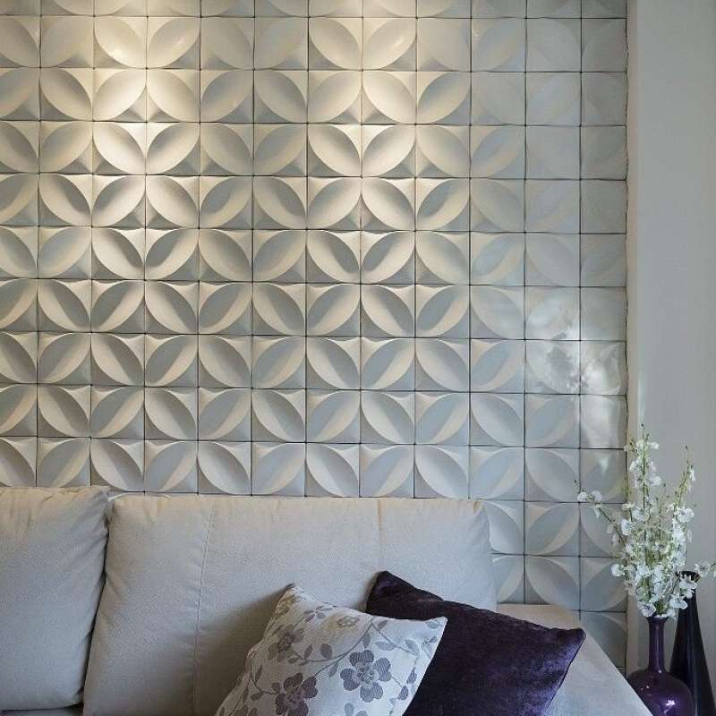 Jual Wall Panel 3D Dinding Ornamen Bahan PVC Motif Timbul 50cm x 50cm