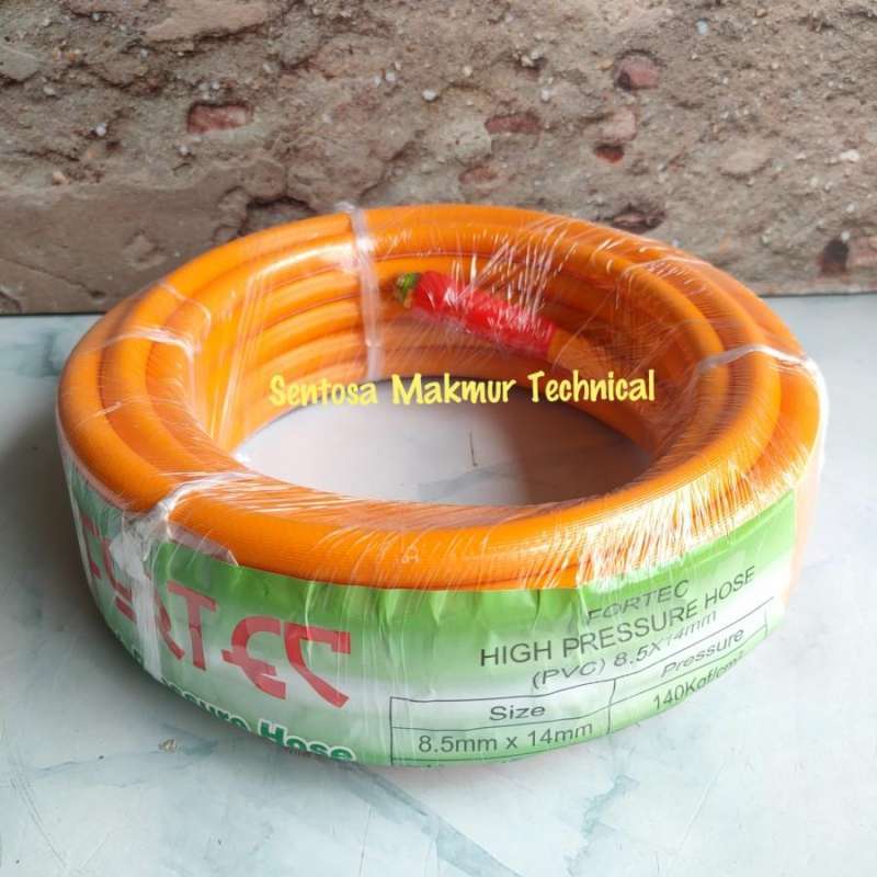 Jual FORTEC 10 M Selang Kompresor Sprayer Air Angin Spray Hose PVC 3PLY