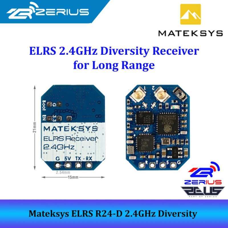 Promo Matek Expresslrs Elrs R24-d 2.4ghz R24d Diversity Receiver Long ...