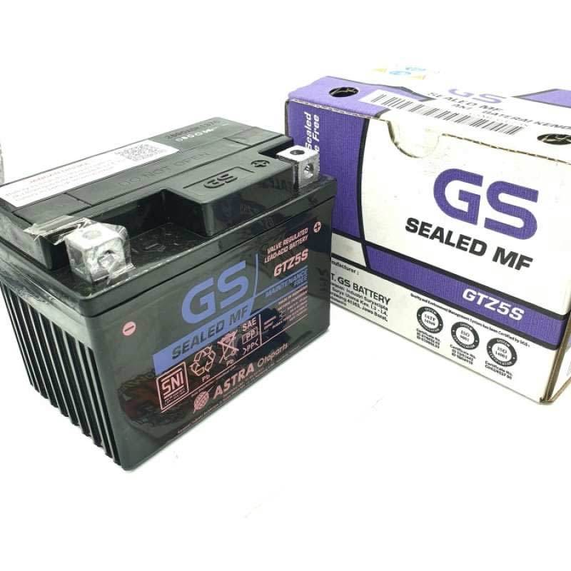 Promo Aki Motor Aki Kering Gs Astra Mf Gtz5S Diskon 12% di Seller