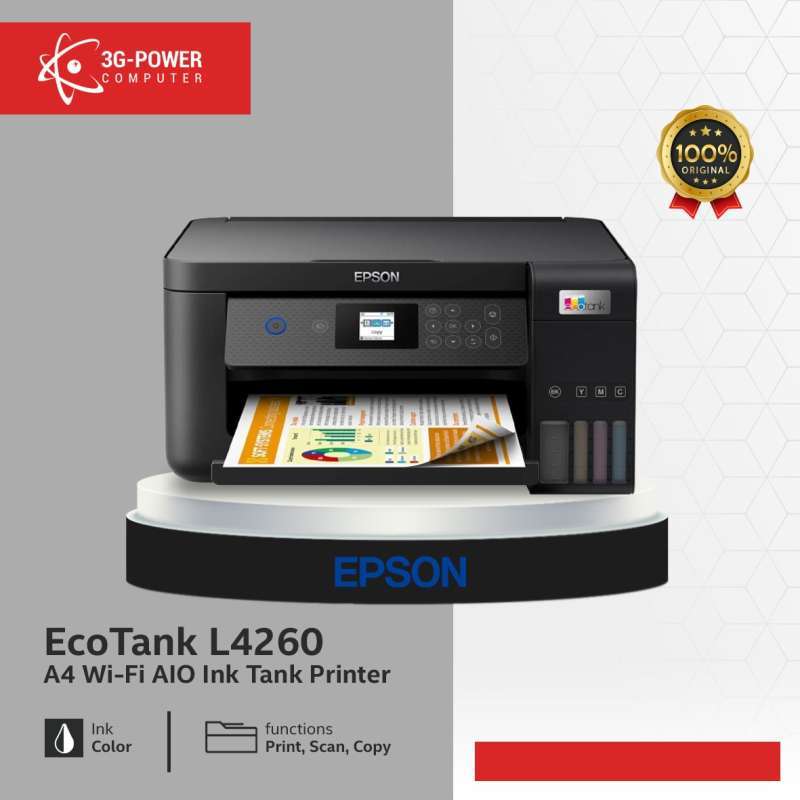 Jual Epson Ecotank L4260 A4 Wifi Duplex Allinone Ink Tank Printer