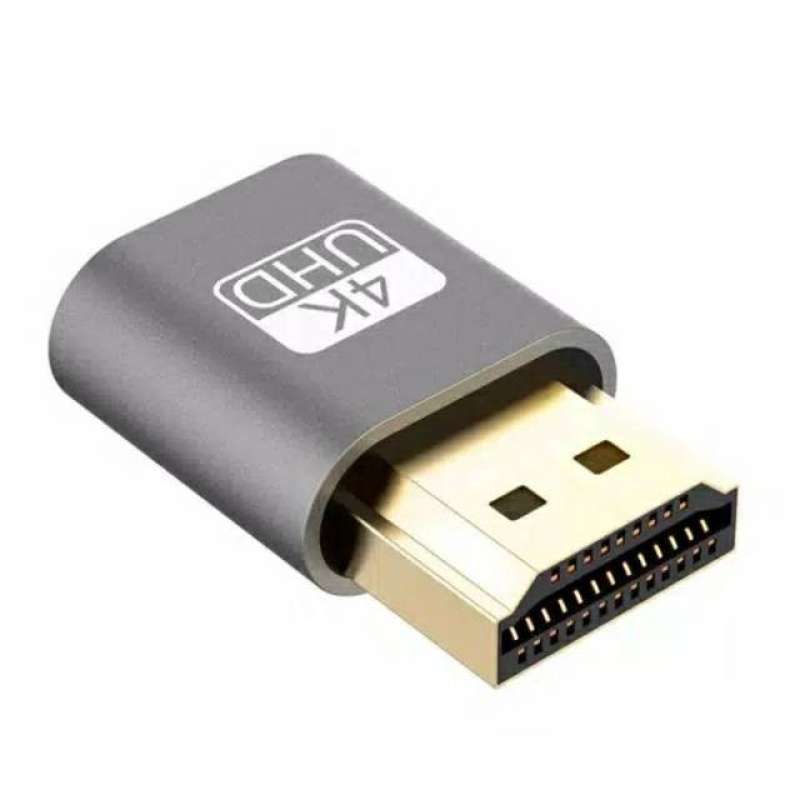 Promo Adapter Emulator Virtual Display Vga Hdmi Dummy Plug Ddc Edid ...