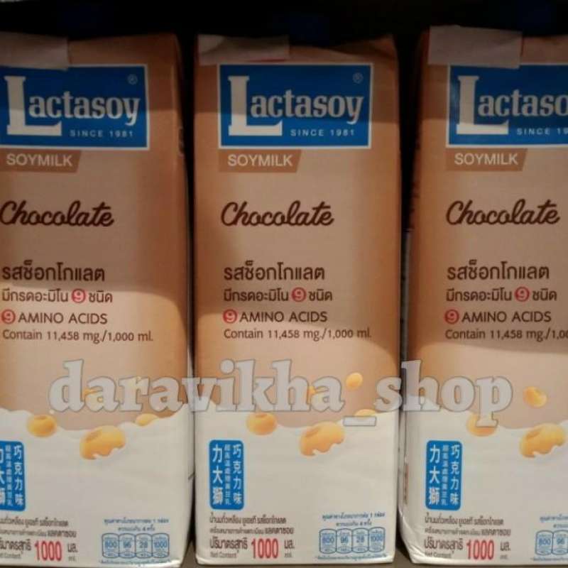Jual Lactasoy Soy Milk UHT Chocolate 1lt di Seller