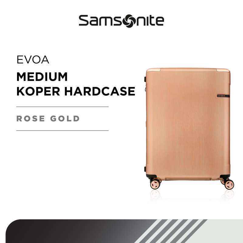 Jual Samsonite Koper Hardcase Evoa Medium 25 Inch Rose Gold di Seller