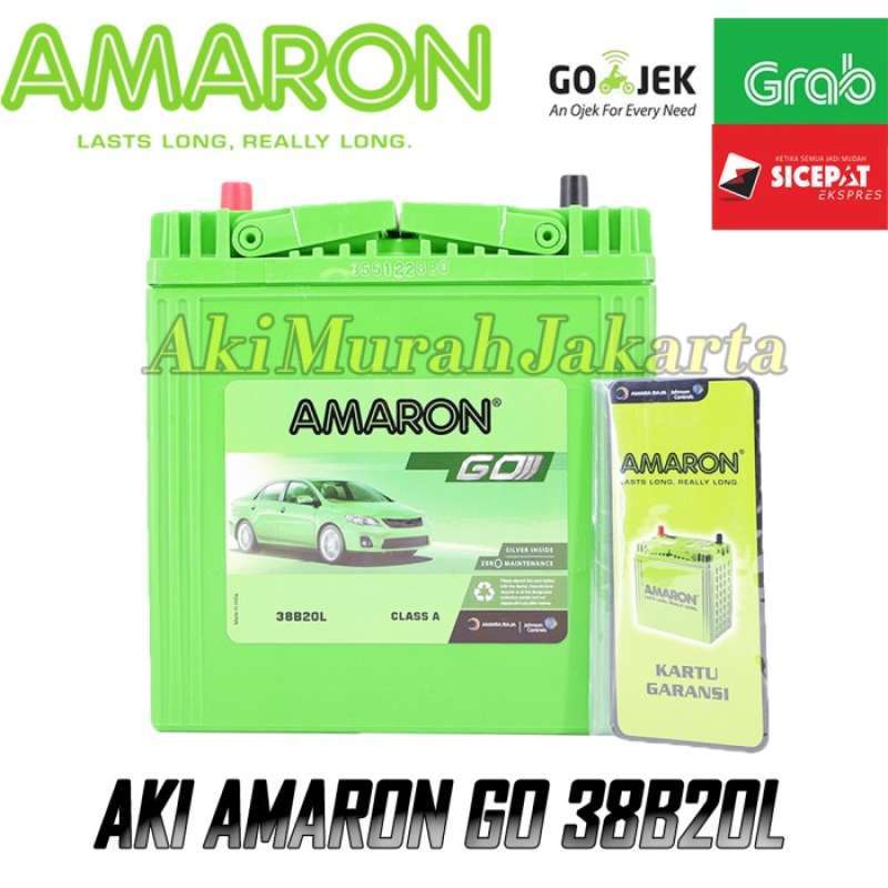 Jual Aki Mobil Honda Brio Ns40Zl / 38B20L Amaron Go Aki Kering 12V