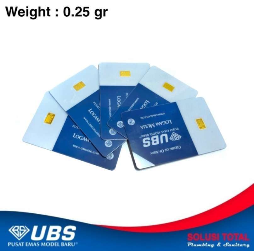 Promo LM Logam Mulia Emas UBS 025 gr 0.25 gram 24 k ( Bukan Antam ) di