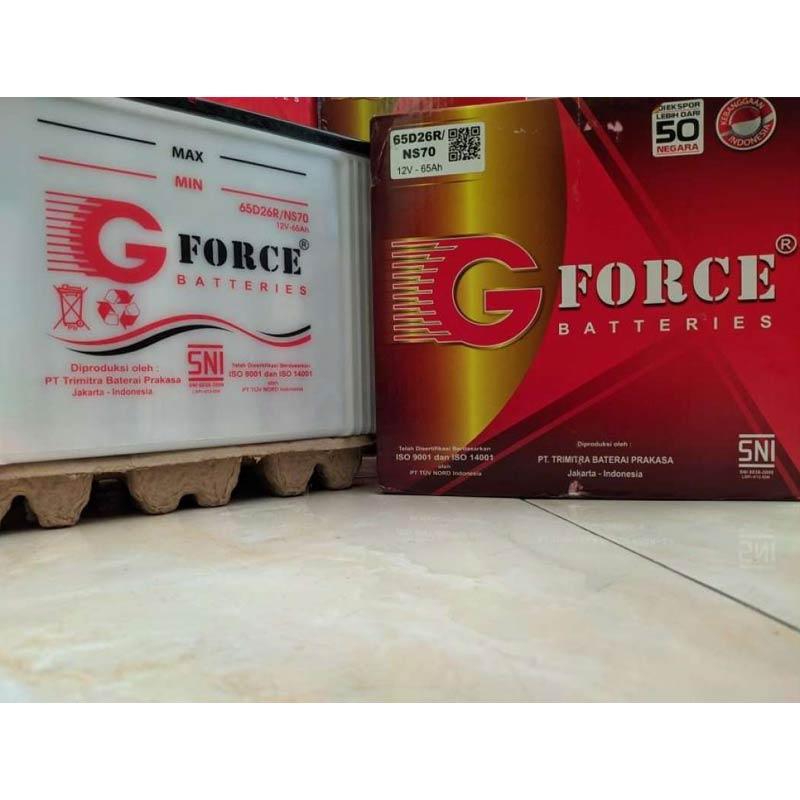 Jual Aki Basah Mobil G Force NS70 / 12V65AH 65D26R ISUZU di Seller