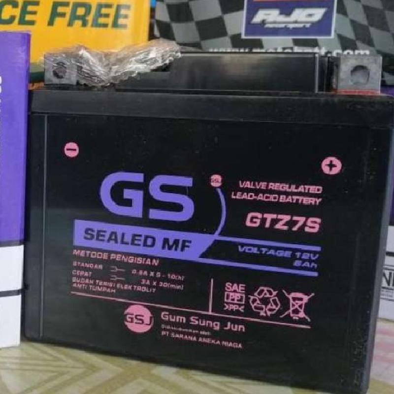 Jual Aki Motor Suzuki GSX Bandit GTZ7S /GTZ6 S GS Y Accu Kering MF di