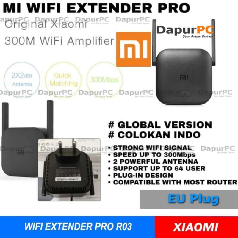 Promo Xiaomi WiFi Extender Pro R03 Mi Repeater Amplifier 300Mbps di