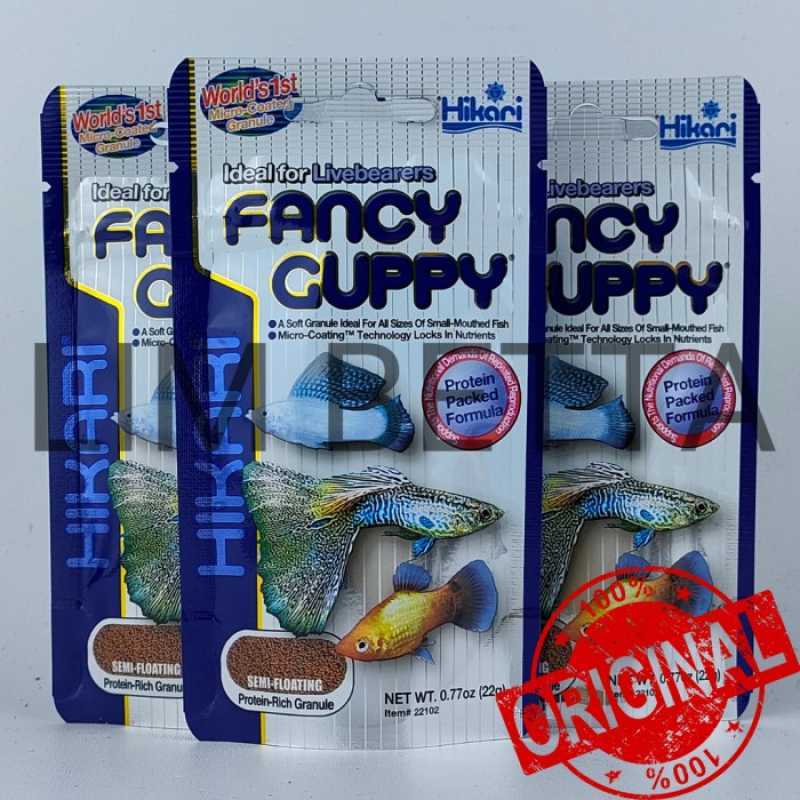 Promo Hikari Fancy Guppy 22 Gram / Makanan Ikan Guppy / Pelet Guppy Diskon 16 di Seller DENTA