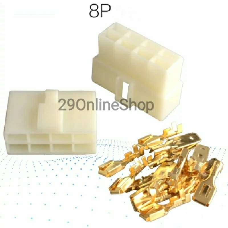 Jual SOKET SOCKET KONEKTOR CONNECTOR SKUN KABEL 8 PIN BESAR MOTOR MOBIL