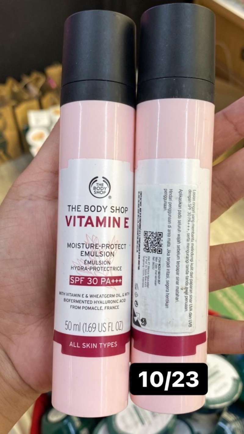 Jual The Body Shop Vitamin E Moisture Protect Emulsion Spf30++ Di