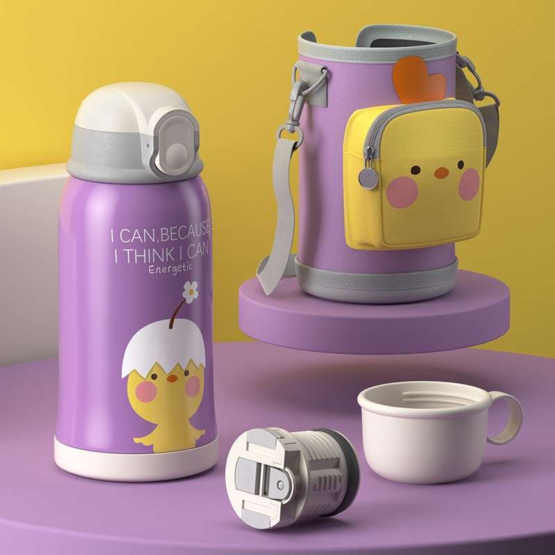 termos air animal karakter botol minum anak panas dingin tumbler unik 500ml
