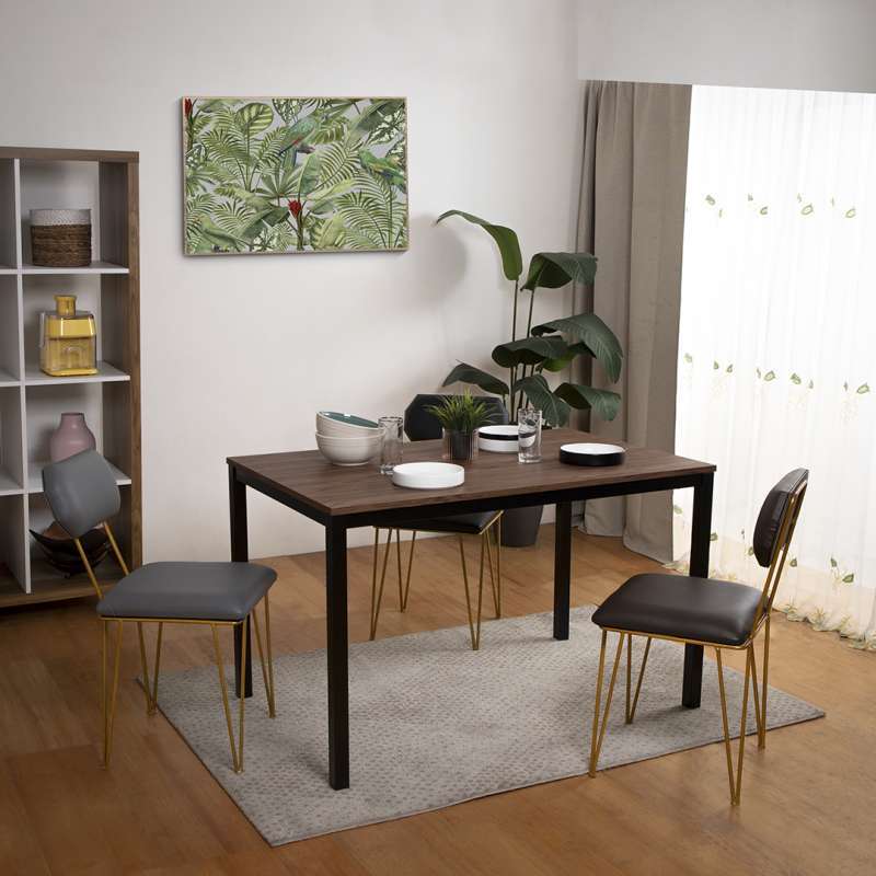 Promo Meja Makan Minimalis Set 4 Kursi LYNDON DINING TABLE Isiruma di